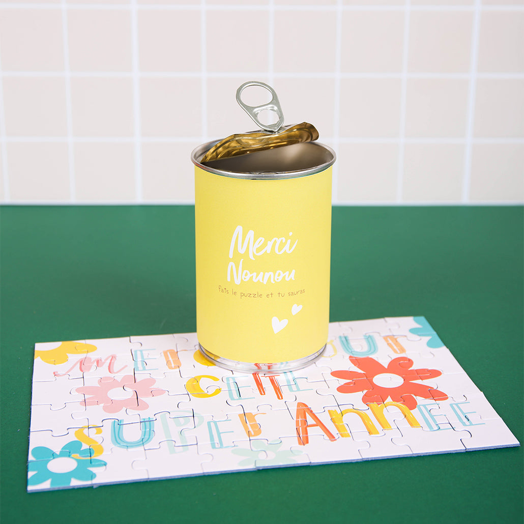 Puzzle à message "Nounou j't'adore"