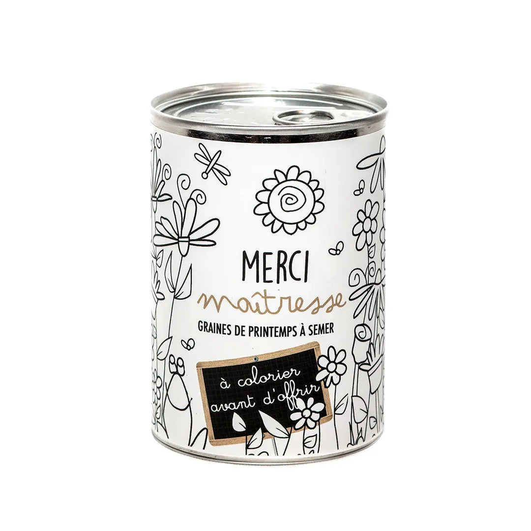 Merci Maitresse à colorier MauvaisesGraines