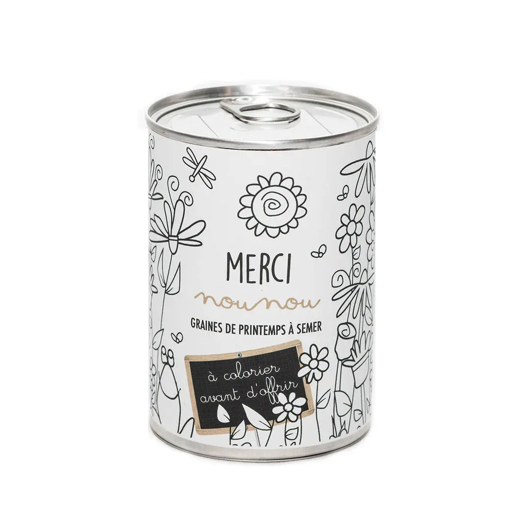 Merci Nounou à colorier MauvaisesGraines